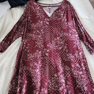 Old navy burgundy xl dress